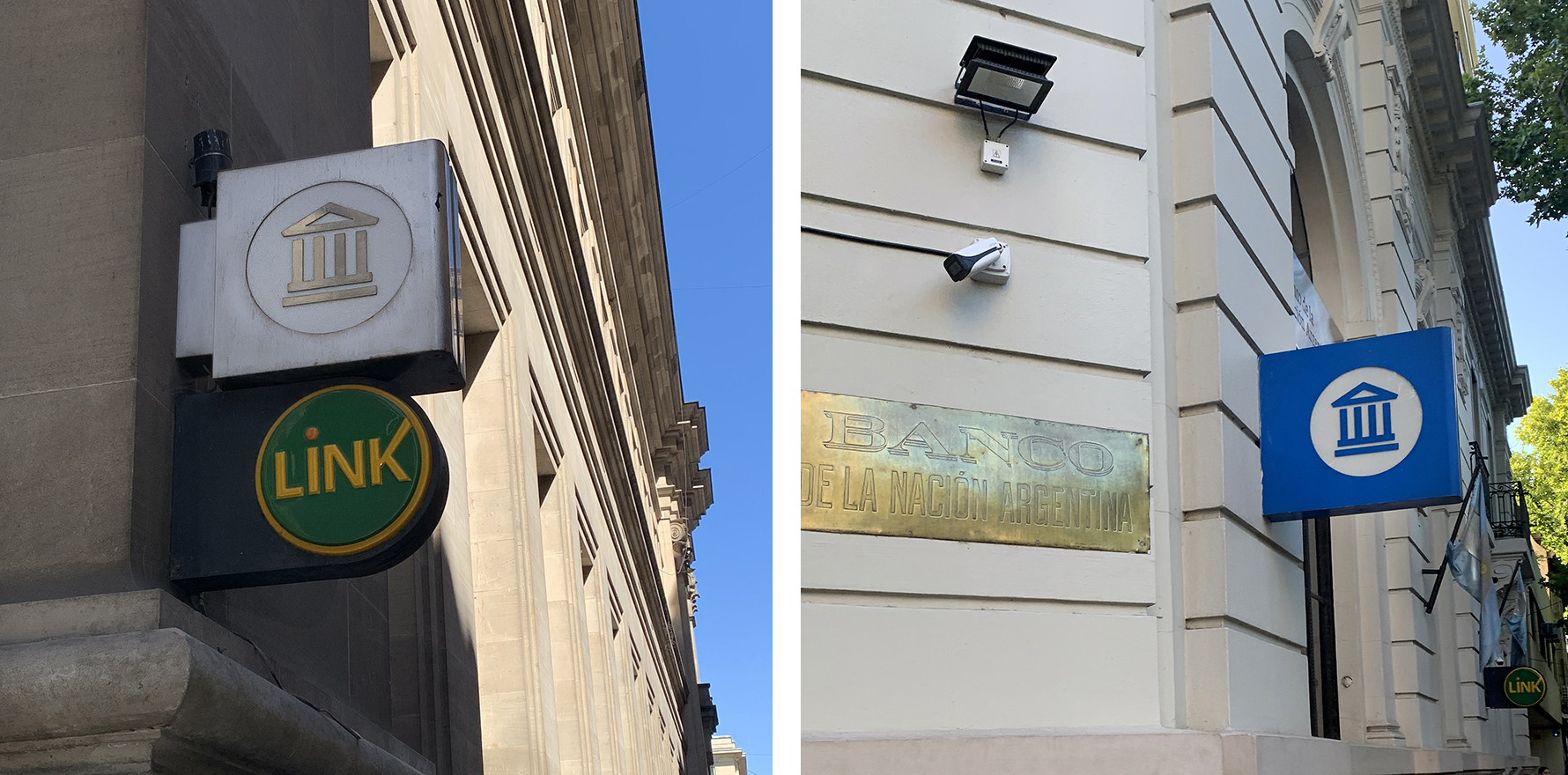 Mensulas BNA y cajero Link